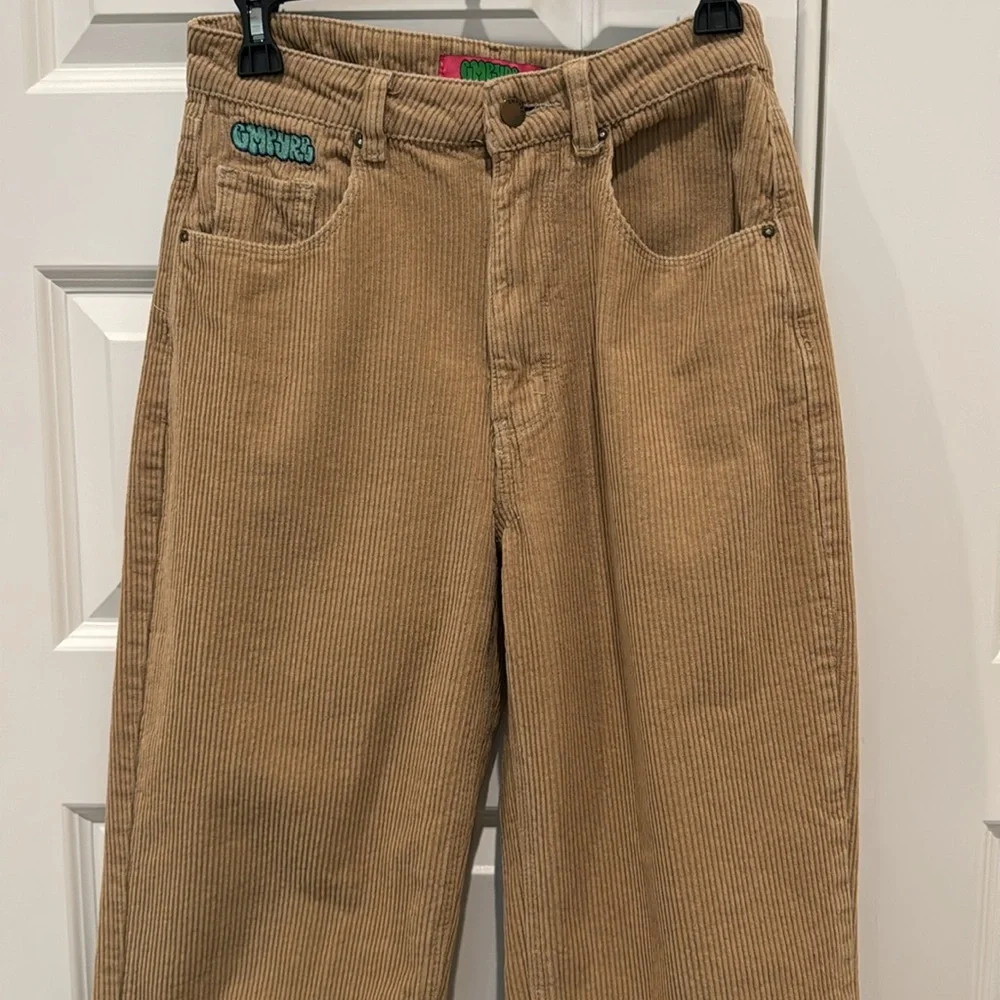 Empyre Tori 90s Khaki Corduroy Skate Pants Baggy Fit Size 3